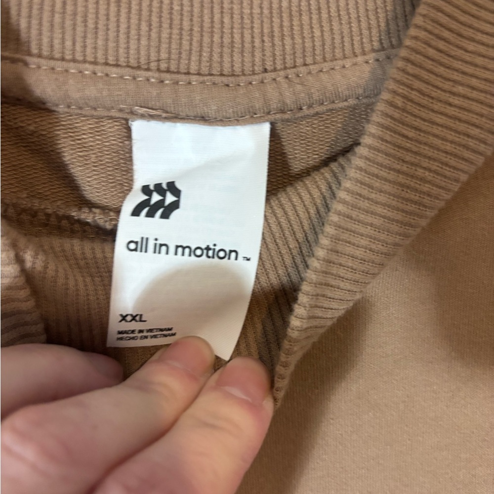All in Motion Women’s XXL French Terry Turtleneck Sweatshirt Athletic Casual - Picture 2 of 8